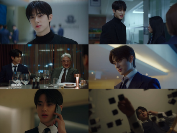 김민규, 청담국제고 독보적 비주얼과 긴장감 폭발 이미지