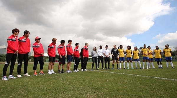 우리동네예체능 우리동네FC 브라질 여축대표팀과의 조우