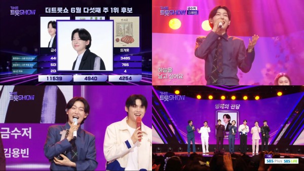 김용빈, ‘더 트롯쇼’ 3주 연속 1위 등극 이미지